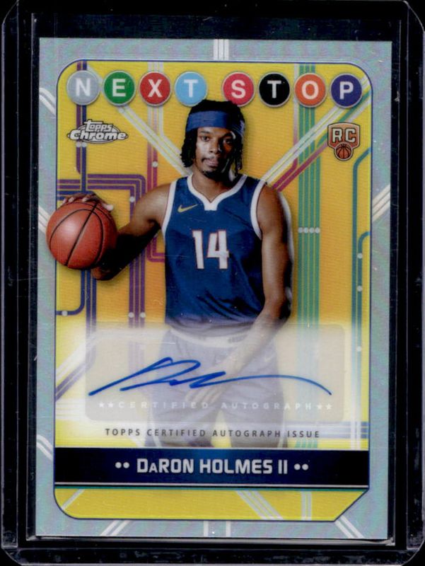 DaRon Holmes II 2024 Topps Chrome #NSS-DH Next Stop Signatures - Refractor Rookie RAW