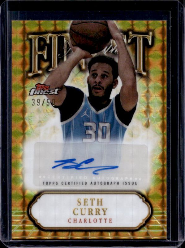 2024 Topps Finest #FA-SC Finest Autographs - Gold Geometric Refractor /50