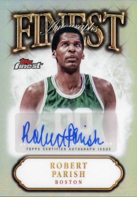 Robert Parish 2024 Topps Finest #FA-RP Finest Autographs - Refractor RAW