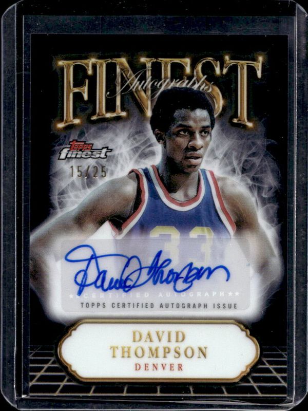 2024 Topps Finest #FA-DT Finest Autographs - Black Refractor /25