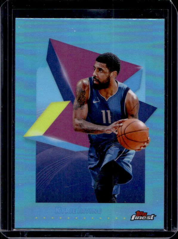 Kyrie Irving 2024 Topps Finest #22 Base Common - Sky Blue Refractor RAW