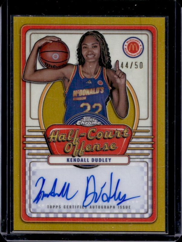 2024 Topps Chrome McDonald's All-American #IML-KEN Half-Court Signatures - Gold Refractor /50