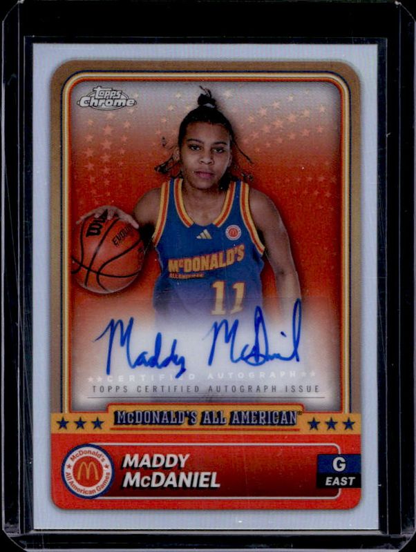 Maddy McDaniel 2024 Topps Chrome McDonald's All-American #57 Base Autographs RAW