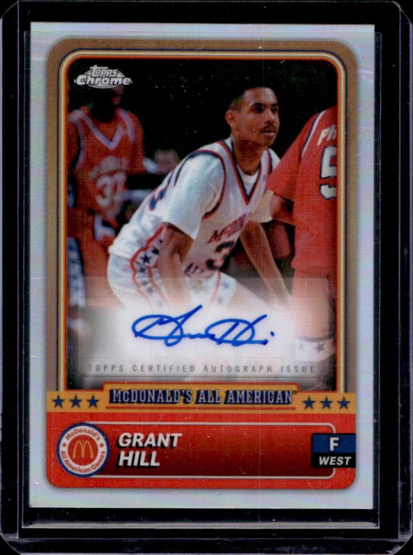 Grant Hill 2024 Topps Chrome McDonald's All-American #44 Base Autographs RAW