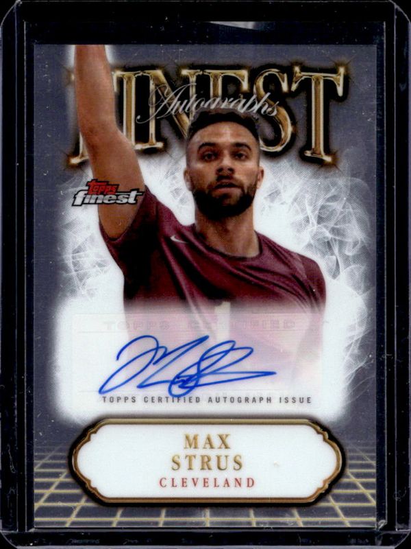Max Strus 2024 Topps Finest #FA-MB Finest Autographs RAW