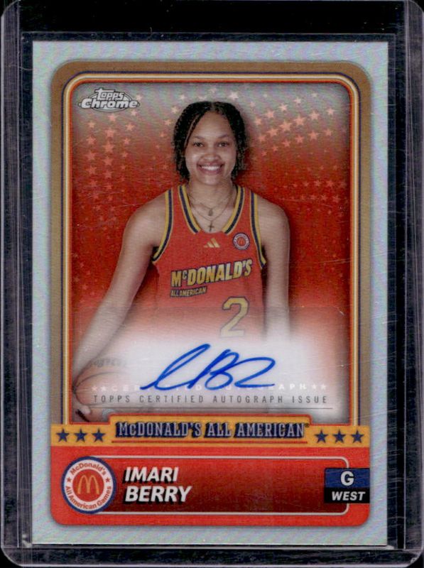2024 Topps Chrome McDonald's All-American #63 Base Autographs
