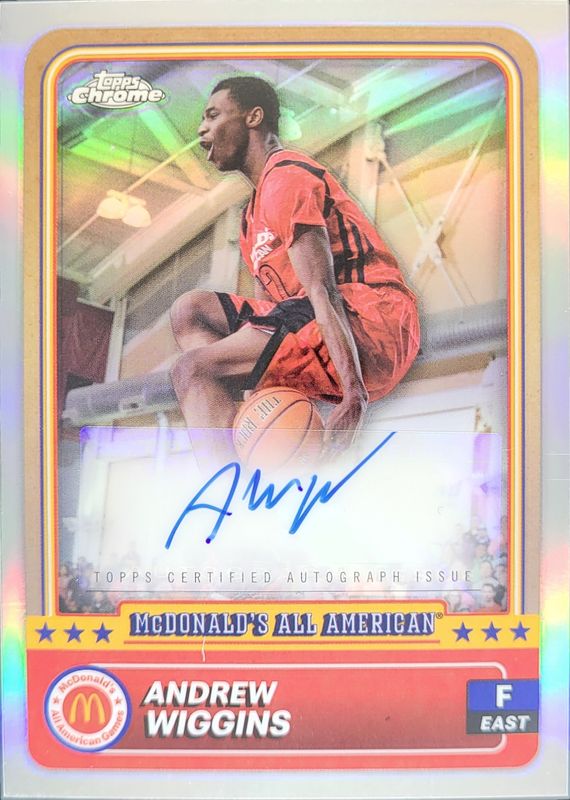 Andrew Wiggins 2024 Topps Chrome McDonald's All-American #86 Base Autographs RAW
