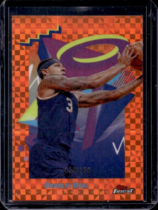 Bradley Beal 2024 Topps Finest #278 Base Rare - Orange X-Fractor /150 RAW