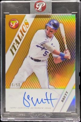 2026 Topps Pristine #I-GB Italics Autographs - Gold Refractor /50