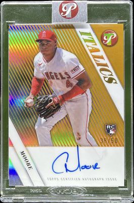 2026 Topps Pristine #I-CM Italics Autographs - Gold Refractor /50