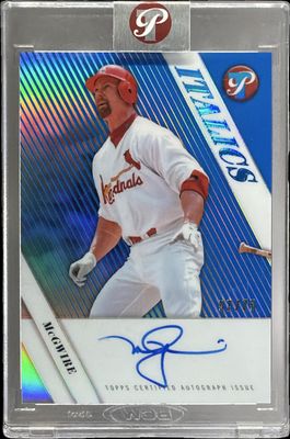2026 Topps Pristine #I-MM Italics Autographs - Blue Refractor /75
