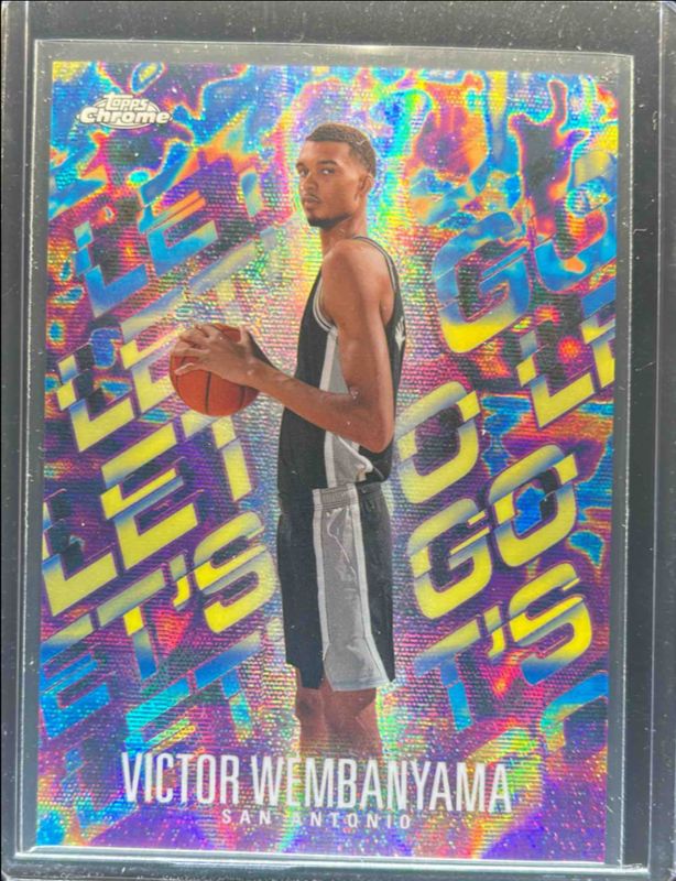 Victor Wembanyama 2024 Topps Chrome #LG-1 Let's Go! RAW