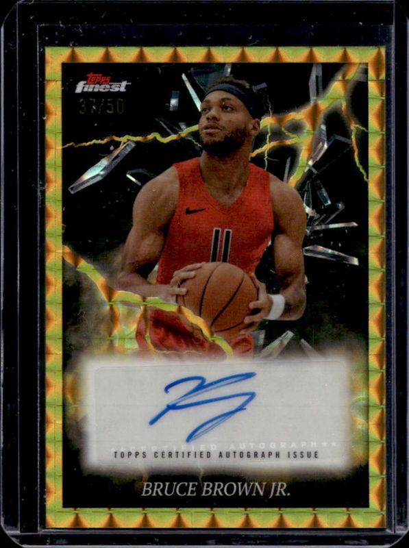 2024 Topps Finest #ES-BB Electrifying Signatures - Gold Geometric Refractor /50