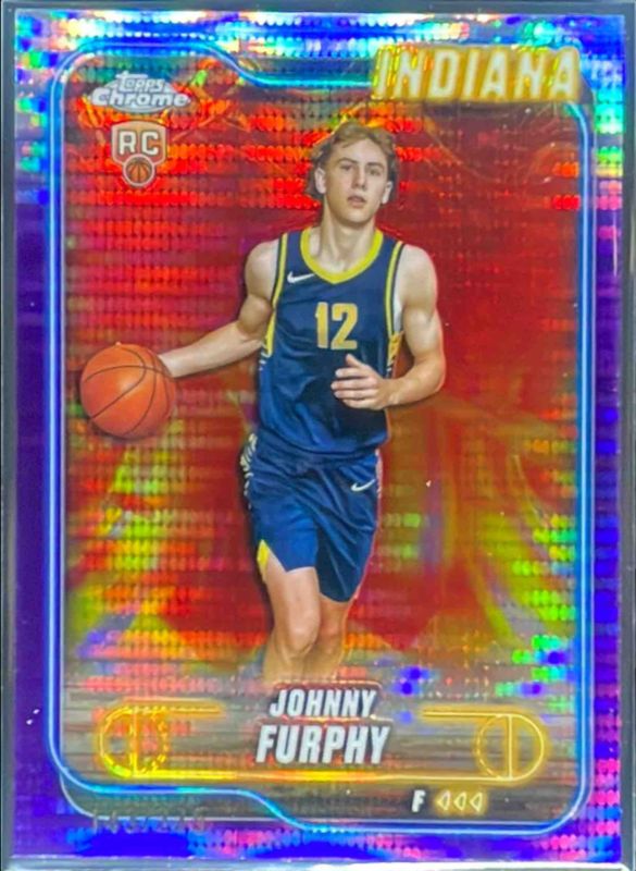 Johnny Furphy 2024 Topps Chrome #139 Purple Sonar Refractor /275 Rookie RAW