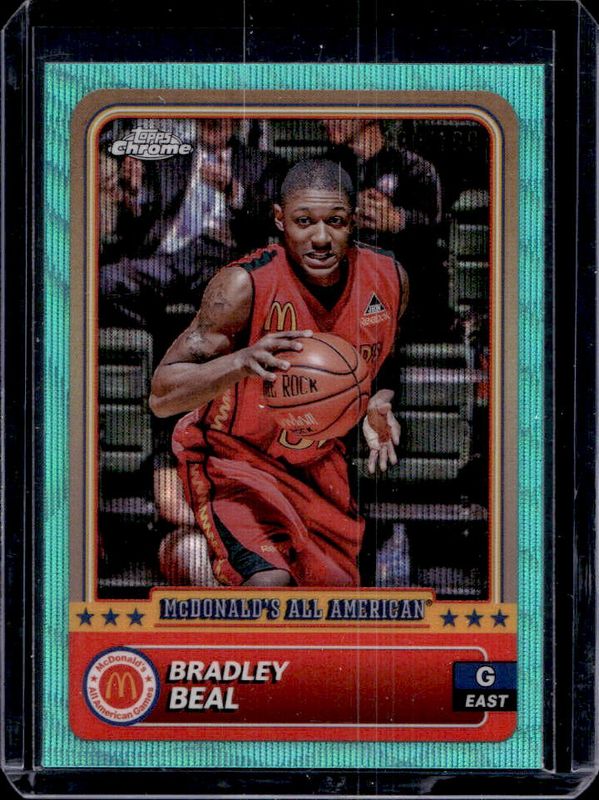 Bradley Beal 2024 Topps Chrome McDonald's All-American #97 Blue RayWave Refractor RAW
