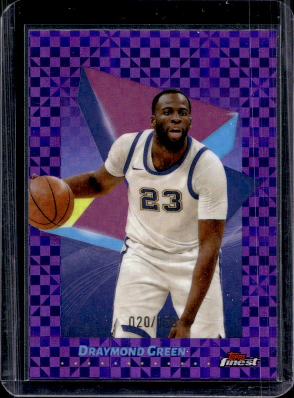 Draymond Green 2024 Topps Finest #88 Base Common - Purple X-Fractor /150 RAW