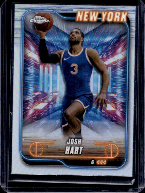 Josh Hart 2024 Topps Chrome #71 Refractor RAW
