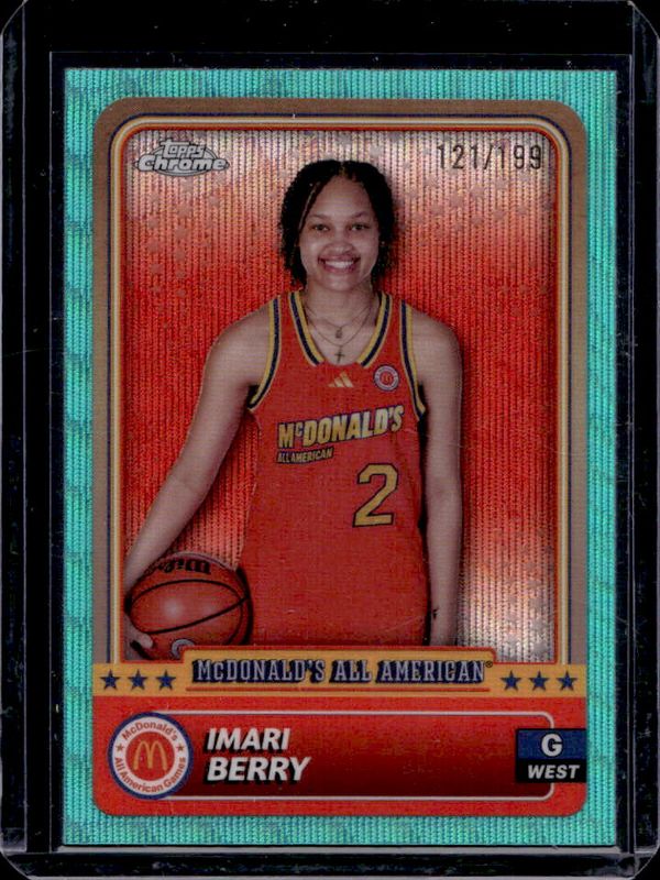 2024 Topps Chrome McDonald's All-American #63 Aqua Wave Refractor /199