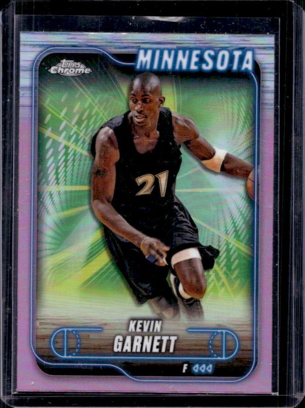 Kevin Garnett 2024 Topps Chrome #44 Pink Refractor RAW