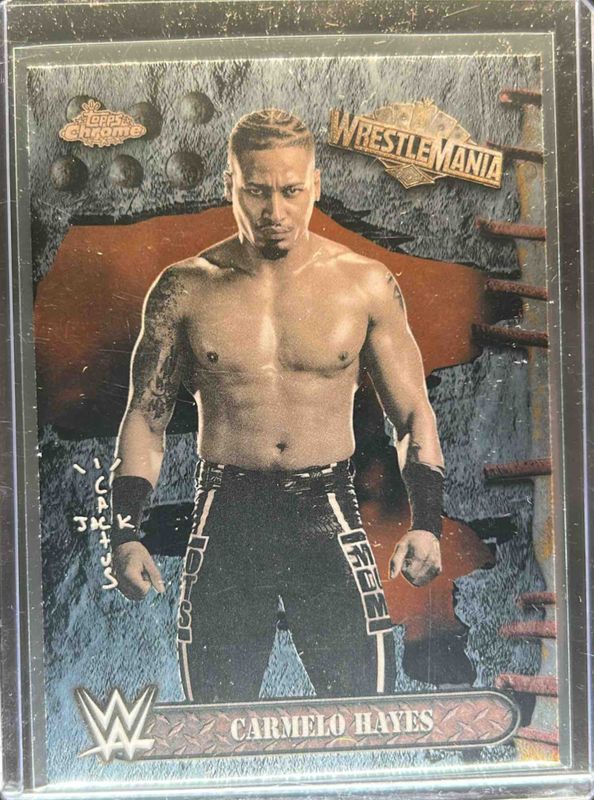 2025 Topps Chrome WWE Cactus Jack x Wrestlemania #74 Base