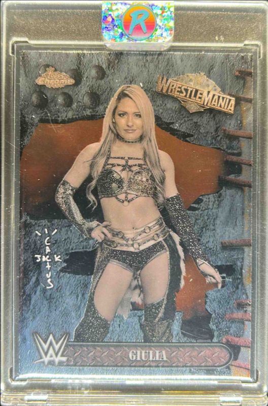 2025 Topps Chrome WWE Cactus Jack x Wrestlemania #58 Base