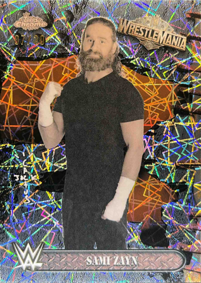 Sami Zayn 2025 Topps Chrome WWE Cactus Jack x Wrestlemania #72