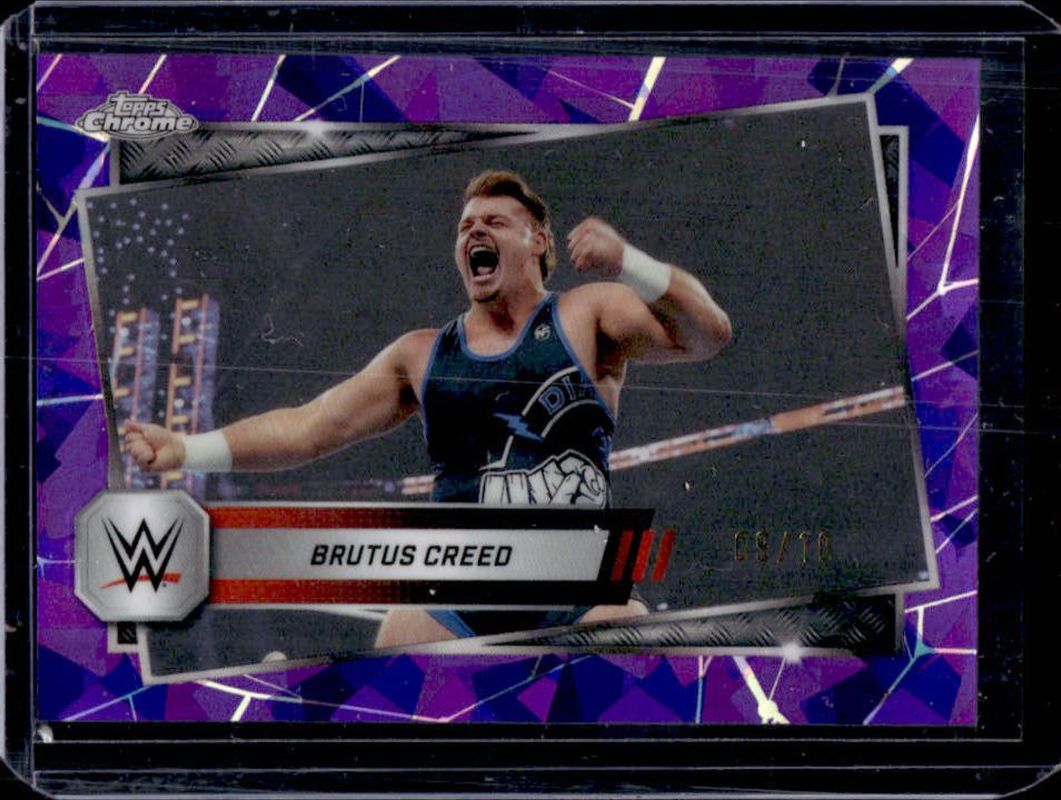 2025 Topps Chrome WWE Sapphire Edition #191 Base Chrome - Purple Refractor /10