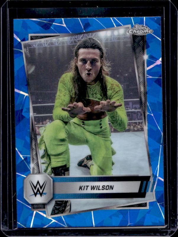 Kit Wilson 2025 Topps Chrome WWE Sapphire Edition #102 Base Chrome RAW