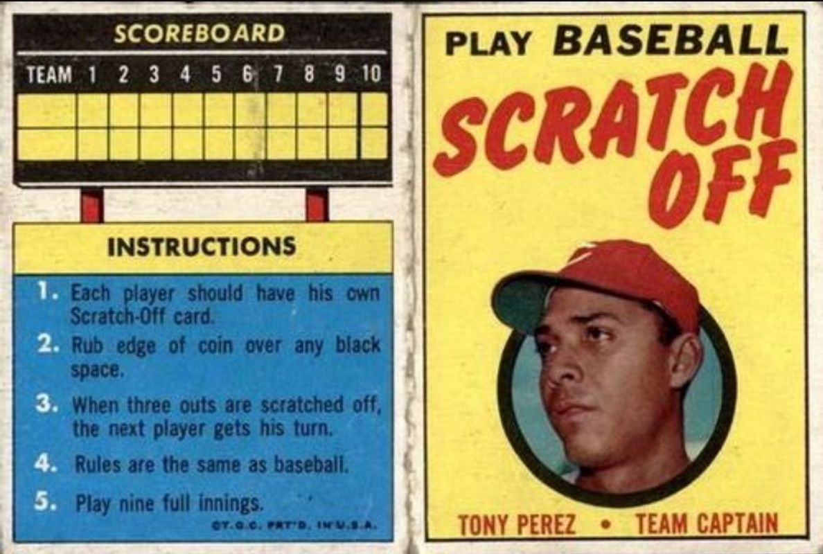 1970 Topps Scratch Offs