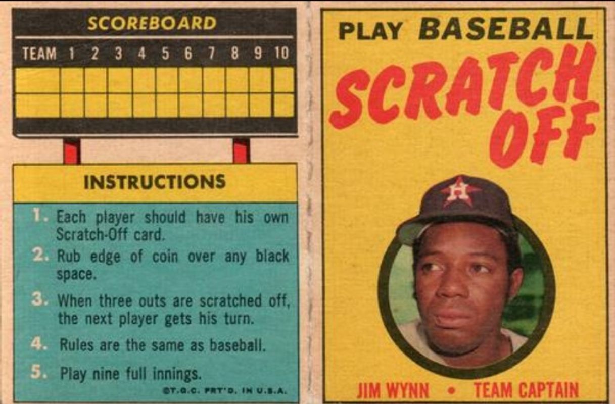 1970 Topps Scratch Offs
