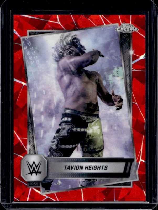 2025 Topps Chrome WWE Sapphire Edition #68 Base Chrome - Red Refractor /5