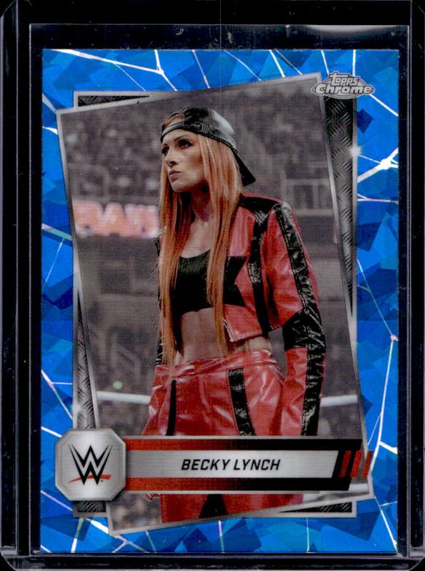 Becky Lynch 2025 Topps Chrome WWE Sapphire Edition #133 Base Chrome RAW