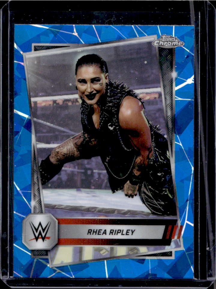 Rhea Ripley 2025 Topps Chrome WWE Sapphire Edition #80 Base Chrome ...