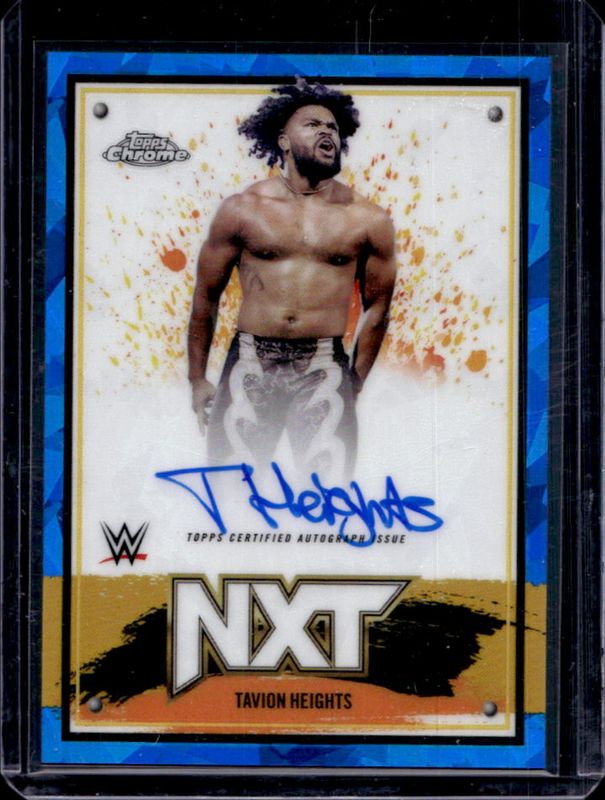 2025 Topps Chrome WWE Sapphire Edition #NXT-THT NXT Chrome Autographs