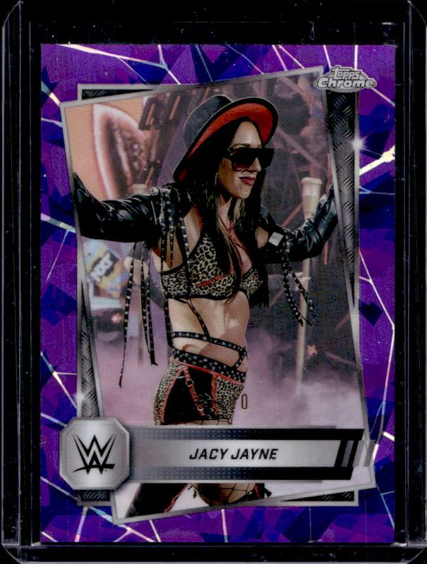 2025 Topps Chrome WWE Sapphire Edition #50 Base Chrome - Purple Refractor /10