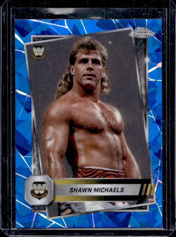 Shawn Michaels 2025 Topps Chrome WWE Sapphire Edition #188 Base Chrome RAW