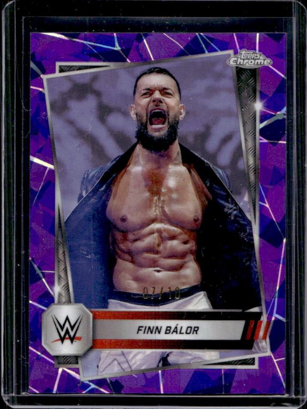 2025 Topps Chrome WWE Sapphire Edition #42 Base Chrome - Purple Refractor /10