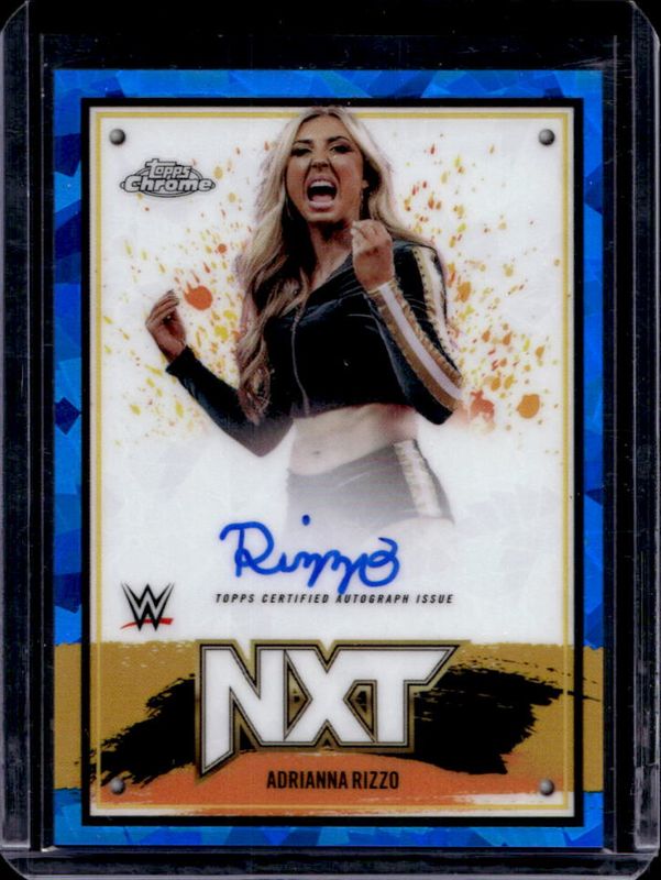 2025 Topps Chrome WWE Sapphire Edition #NXT-ARZ NXT Chrome Autographs