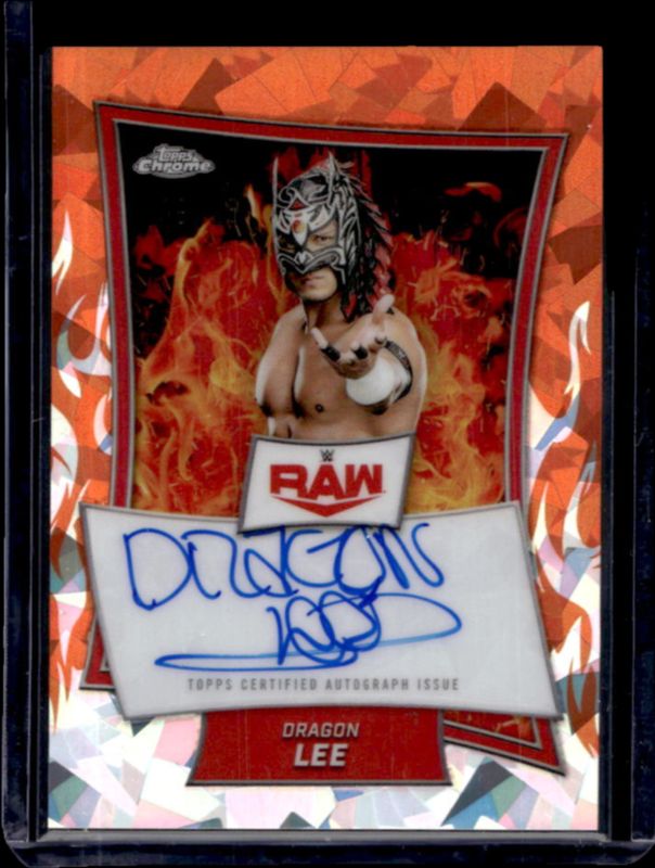 2025 Topps Chrome WWE Sapphire Edition #RBA-DRA Red Brand Autographs - Orange Refractor /25