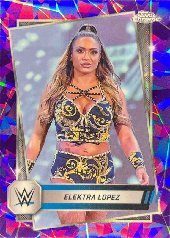2025 Topps Chrome WWE Sapphire Edition #95 Base Chrome - Purple Refractor /10
