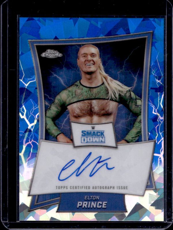2025 Topps Chrome WWE Sapphire Edition #BBA-ELT Blue Brand Autographs