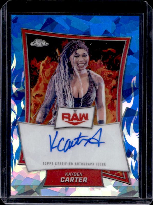 2025 Topps Chrome WWE Sapphire Edition #RBA-KYD Red Brand Autographs