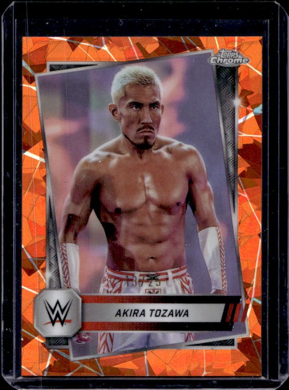 2025 Topps Chrome WWE Sapphire Edition #71 Base Chrome - Orange Refractor /25