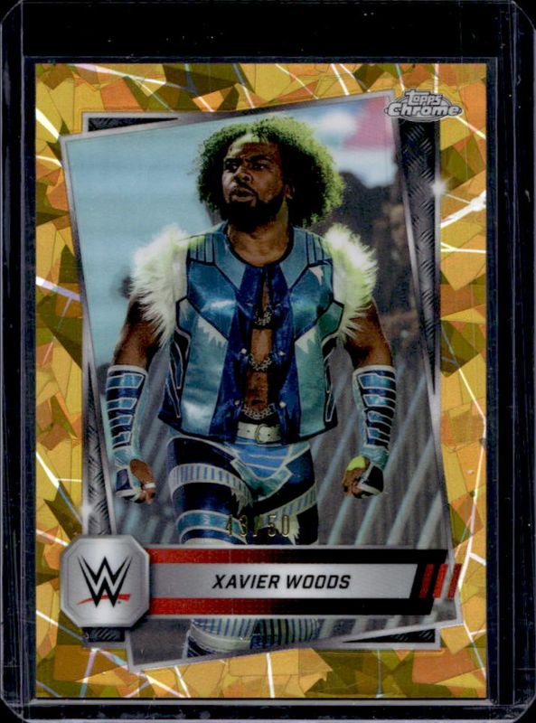 2025 Topps Chrome WWE Sapphire Edition #193 Base Chrome - Gold Refractor /50