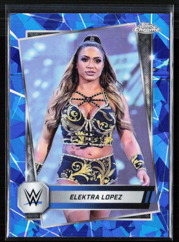 2025 Topps Chrome WWE Sapphire Edition #95 Base Chrome