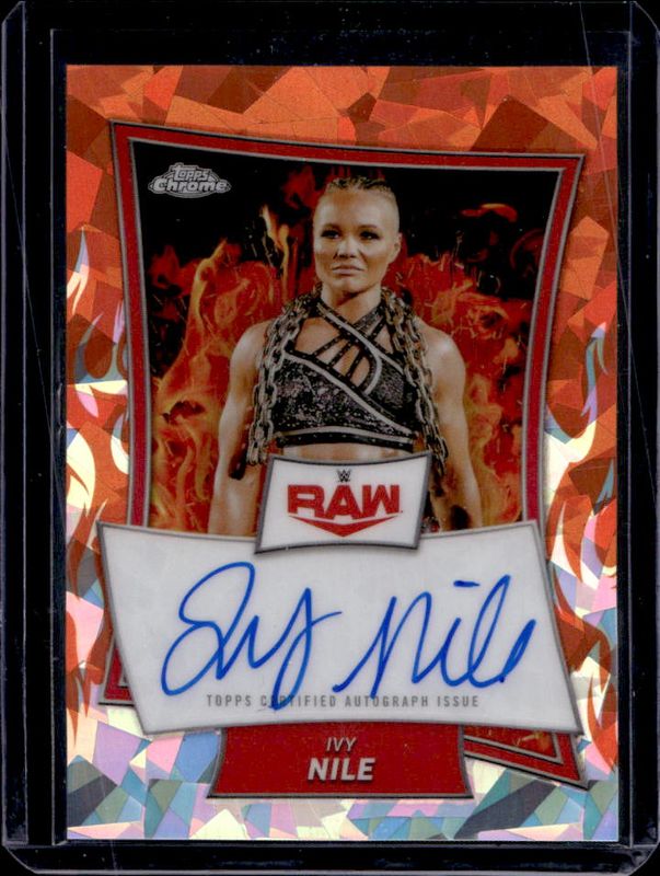 2025 Topps Chrome WWE Sapphire Edition #RBA-IVY Red Brand Autographs - Orange Refractor /25