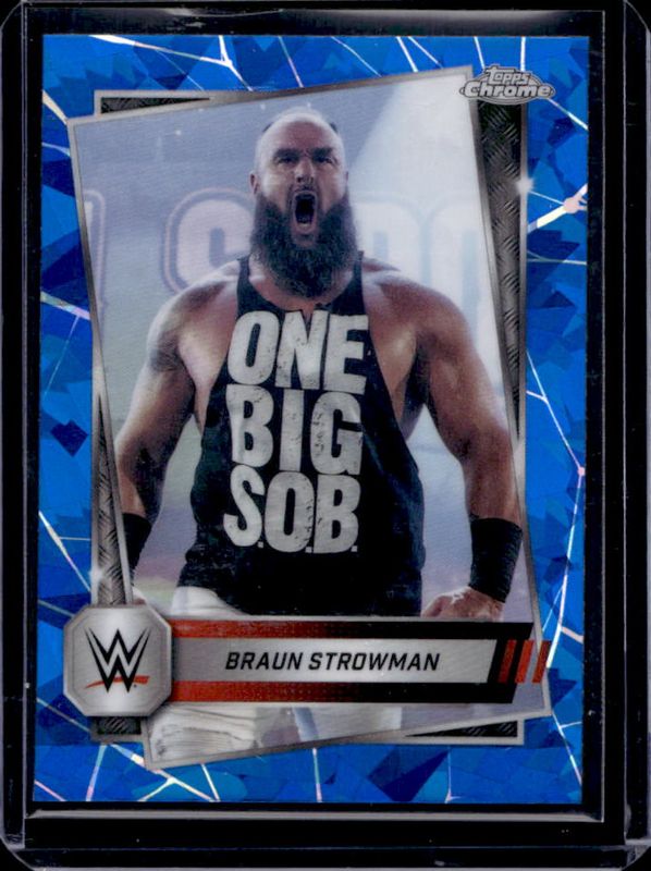 2025 Topps Chrome WWE Sapphire Edition #158 Base Chrome