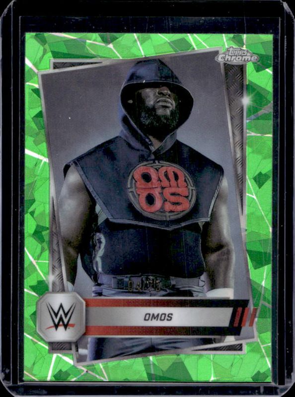 2025 Topps Chrome WWE Sapphire Edition #53 Base Chrome - Green Refractor /75