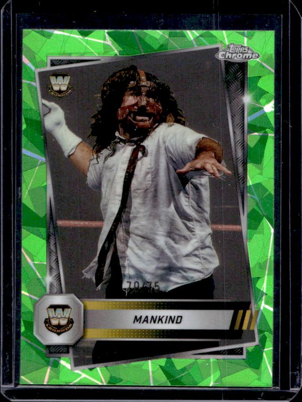 2025 Topps Chrome WWE Sapphire Edition #124 Base Chrome - Green Refractor /75