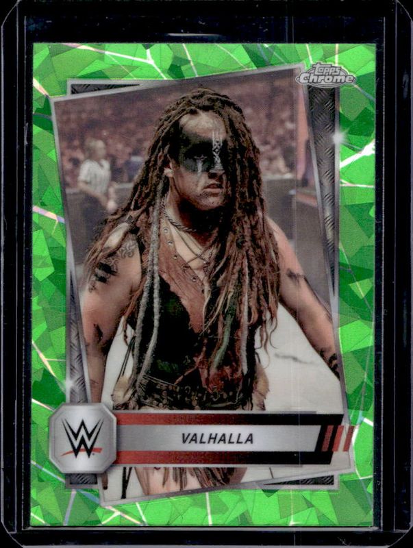2025 Topps Chrome WWE Sapphire Edition #179 Base Chrome - Green Refractor /75